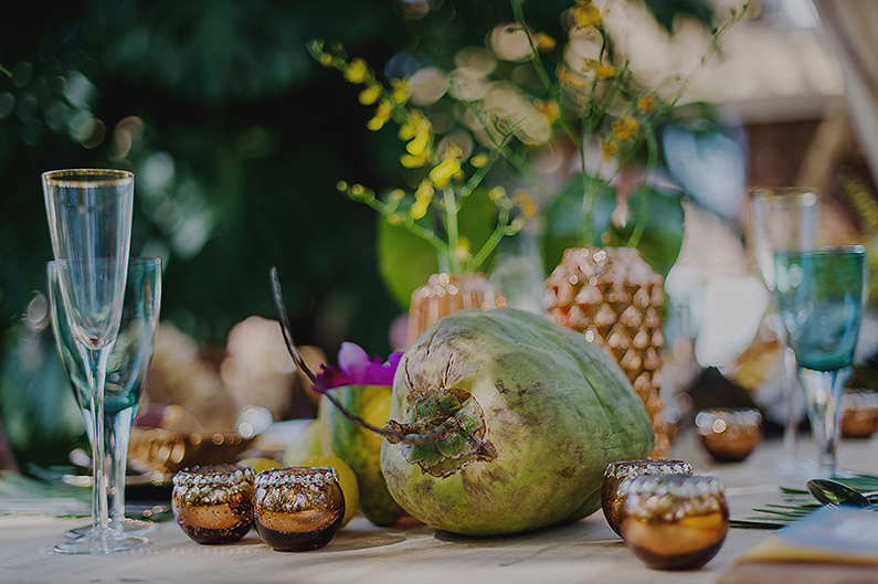 Gauguin Inspired Tropical Wedding Shoot
